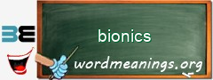 WordMeaning blackboard for bionics